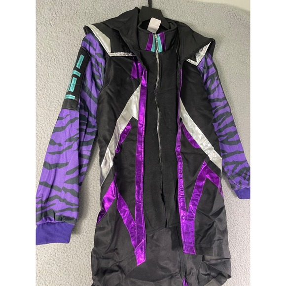 Fortnite Jacket Halloween Costume Size XL Kids Purple Black 2021 Epic Games Coat - Picture 7 of 10